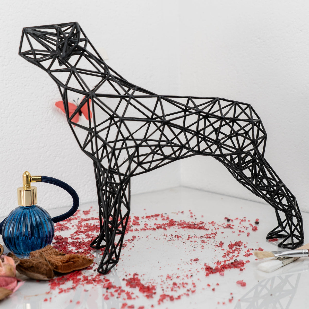 Thin Line Dog Sculpture Decor-0