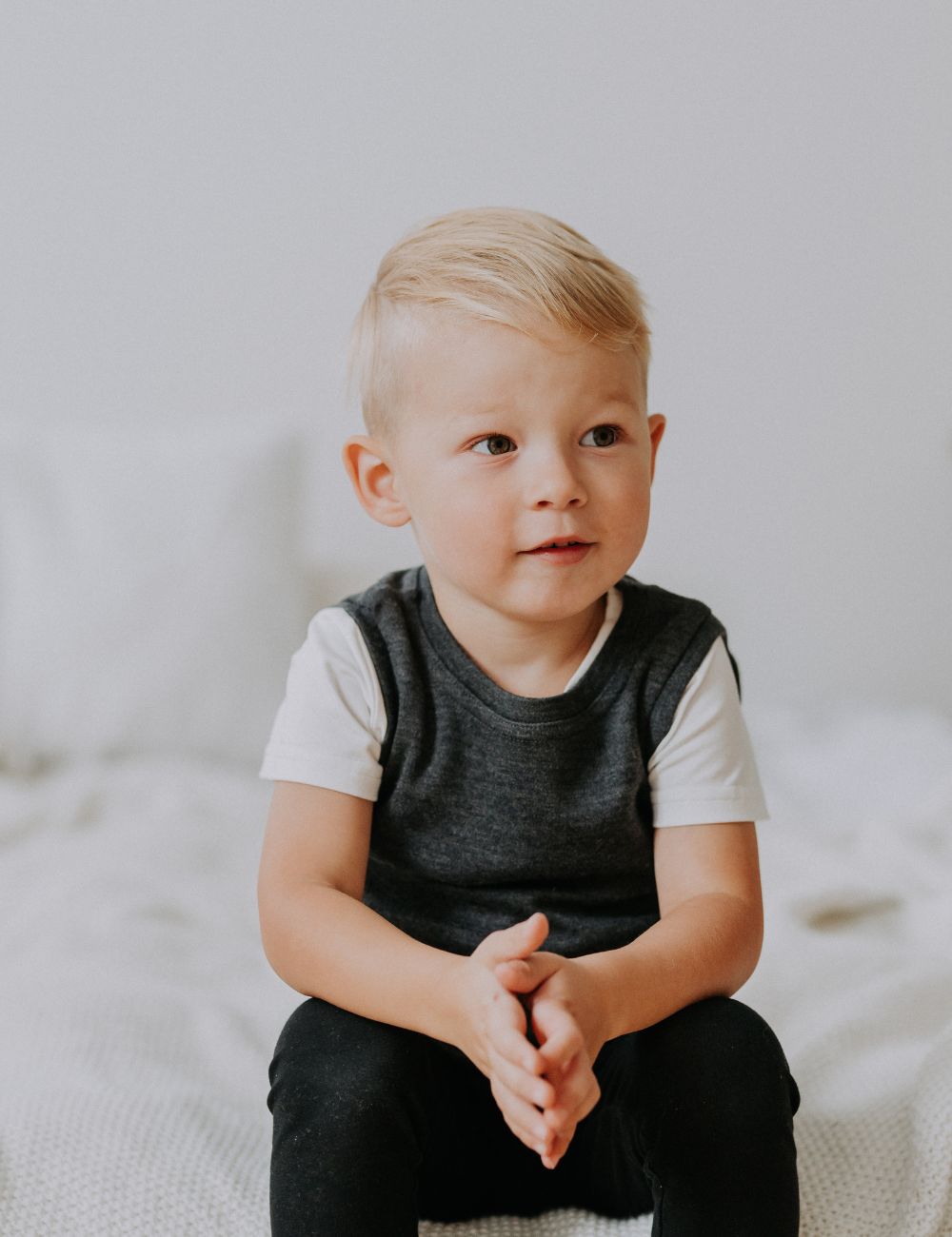 100% merino wool kids vest VILLE-0