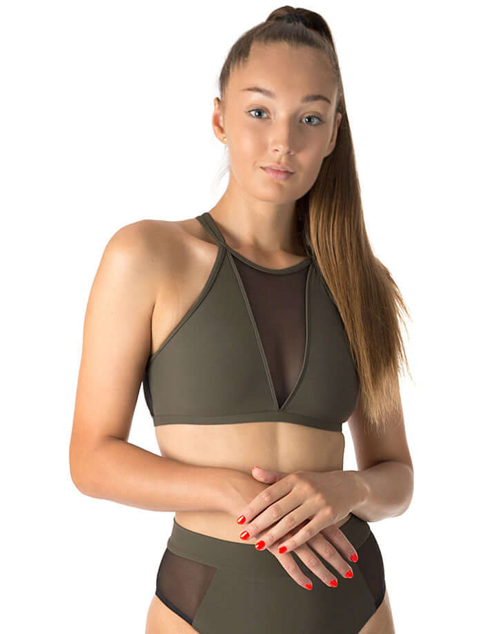 Mesh Sports Bra for Pole Dance & Yoga – Victoria-1