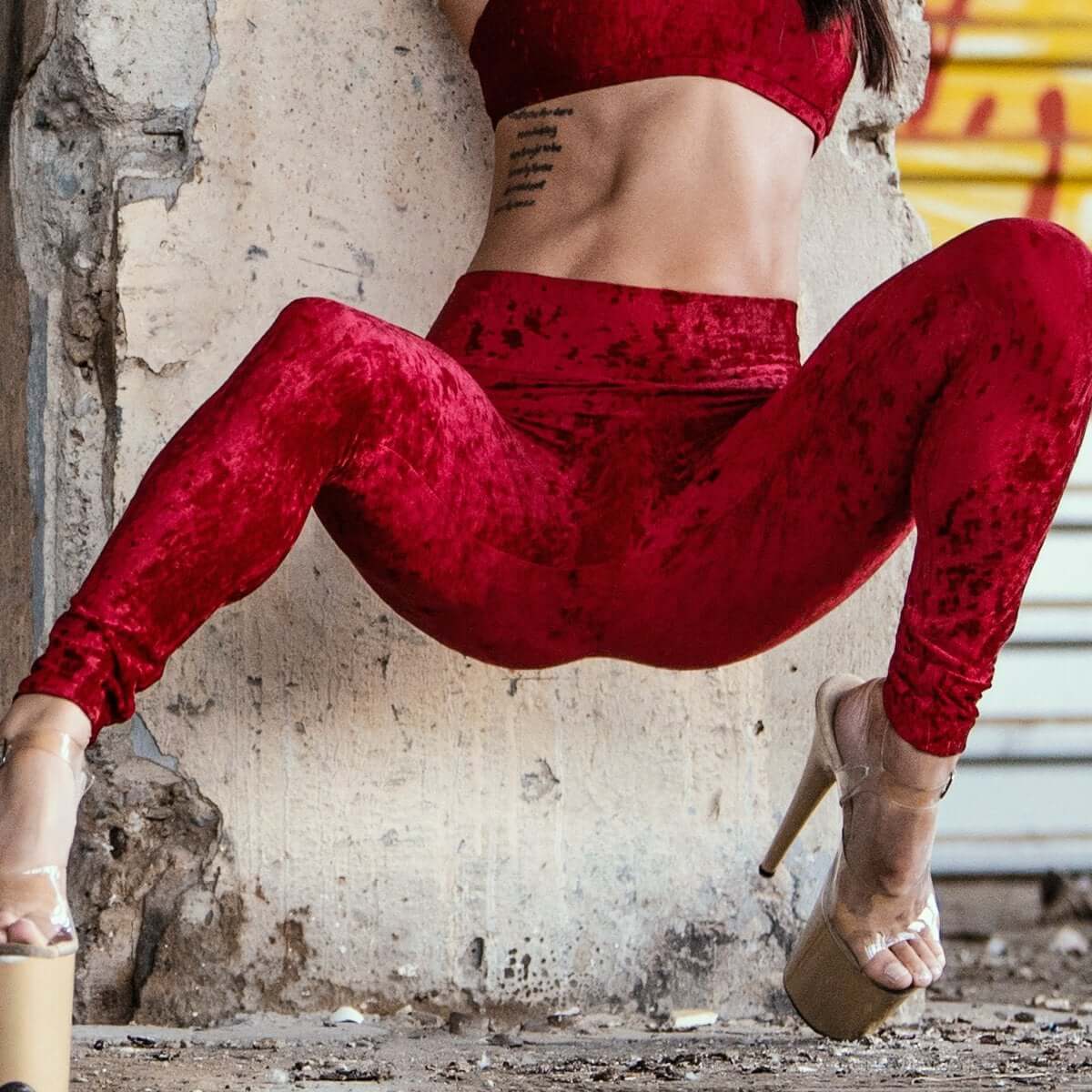 Velvet Leggings, Mid Rise – Adriana-8