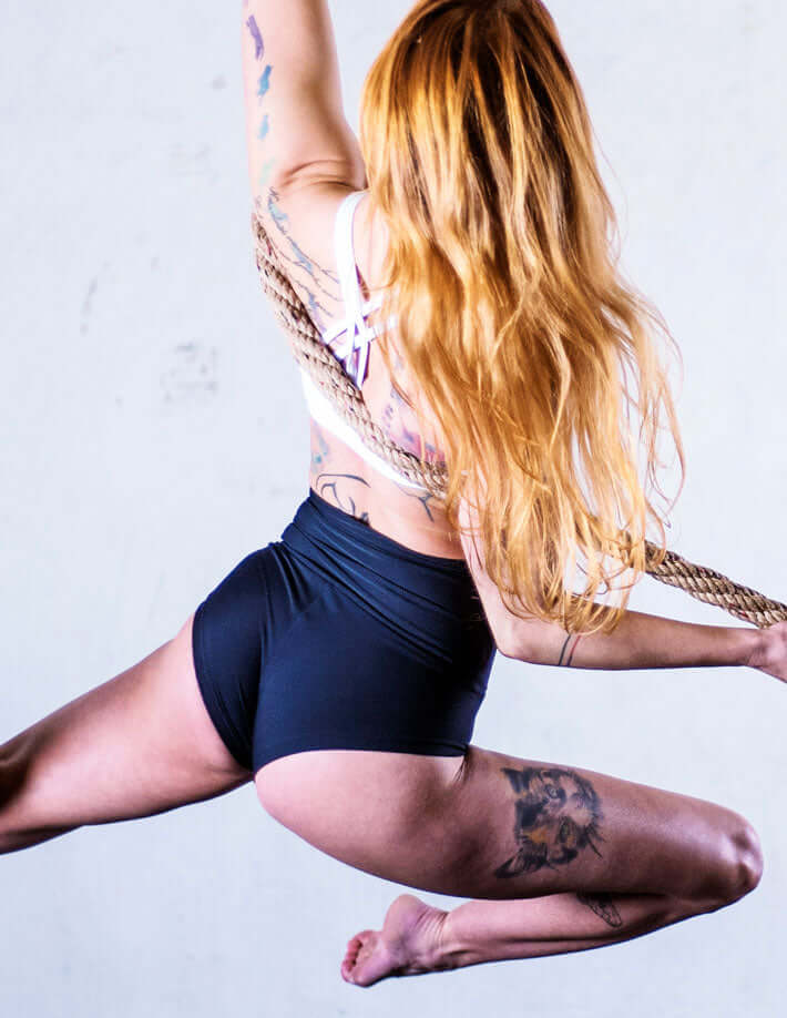 High Waist Pole Dance Shorts – Betty-10