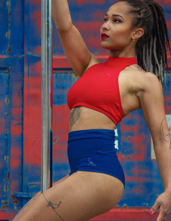High Waist Pole Dance Shorts – Betty-19