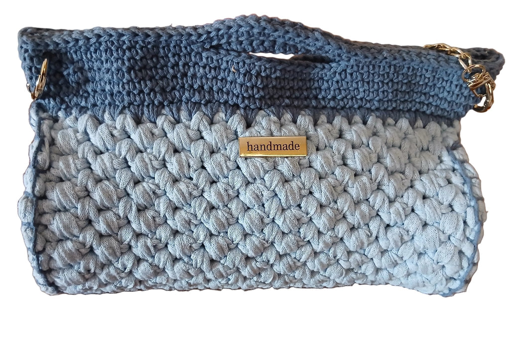Borsa a Cilindro Cotone Riciclato con Tracolla-0