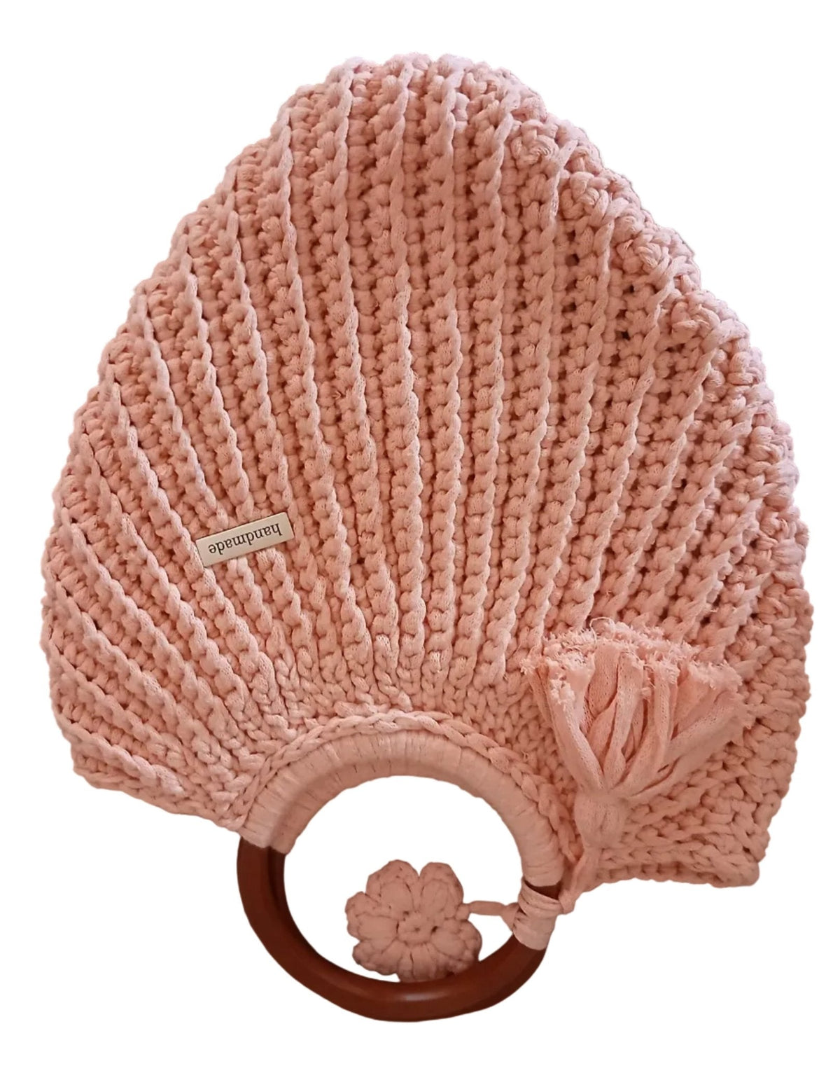 Borsa piatta a cuore con manici cotone riciclato-0