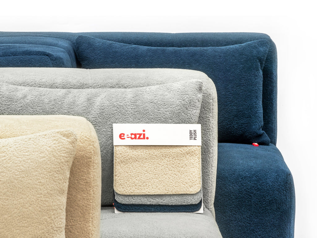 EEAZI Sofa-Stoffmuster – Grau, Beige, Blau-2