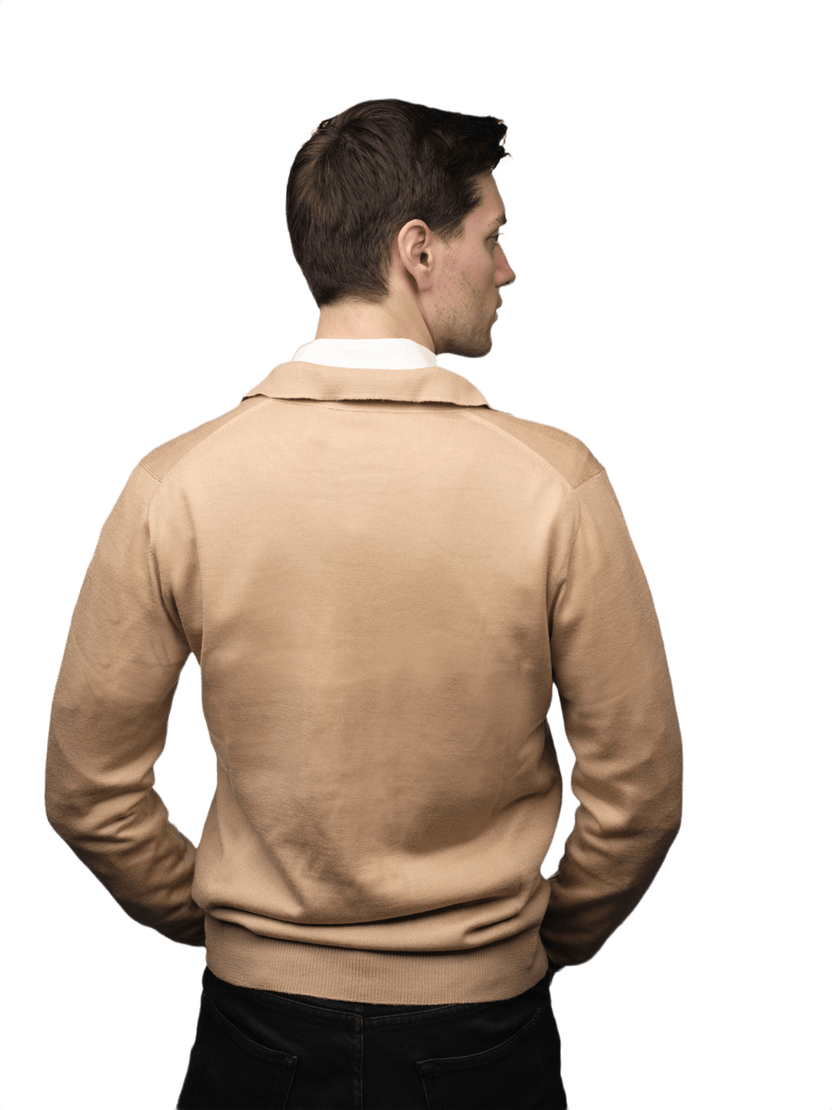 Giacca Uomo Misto Cashmere, Seta, Lana Merino Extrafine chiusura Zip-4