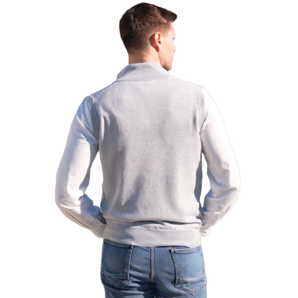 Giacca Uomo Senza Maniche 100% Cashmere con chiusura Zip