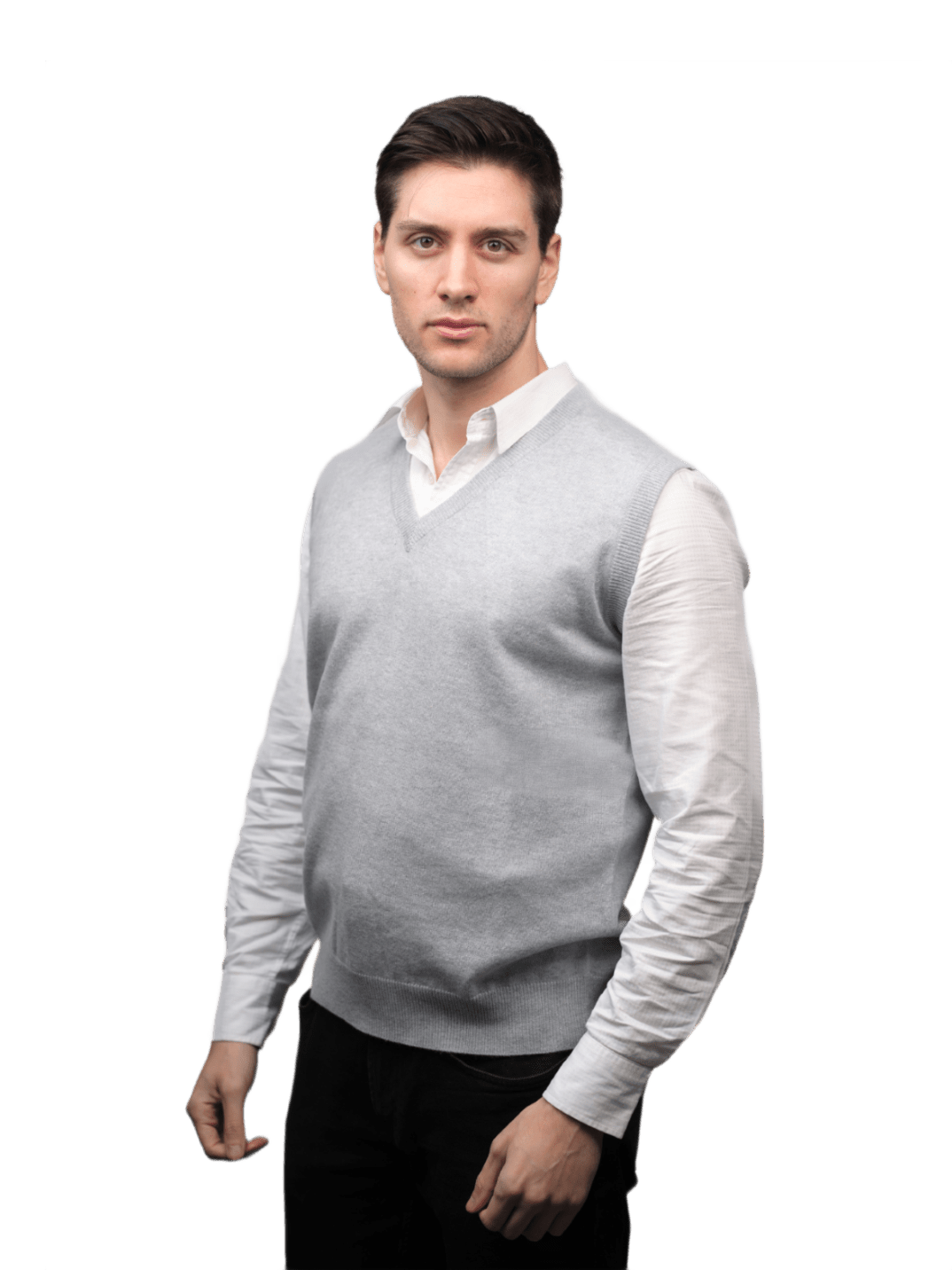 Gilet Uomo Puro Cashmere scollo a V