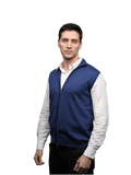 Gilet Uomo Zip in Lana Merino-0