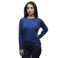 Maglia Donna a Coste Girocollo Lana Merino Filiera Corta-2