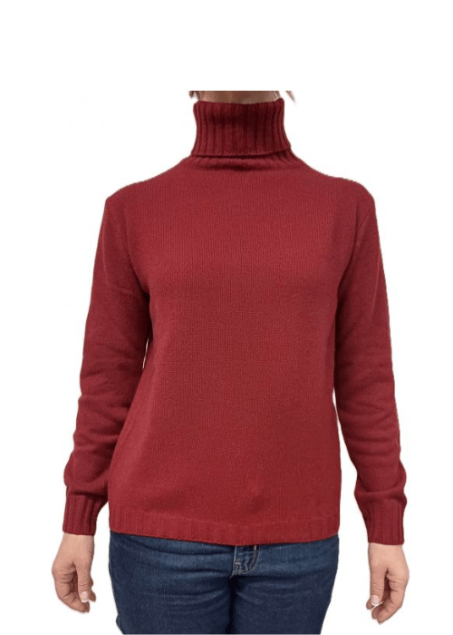 Maglia Donna Collo Alto Cashmere Rigenerato