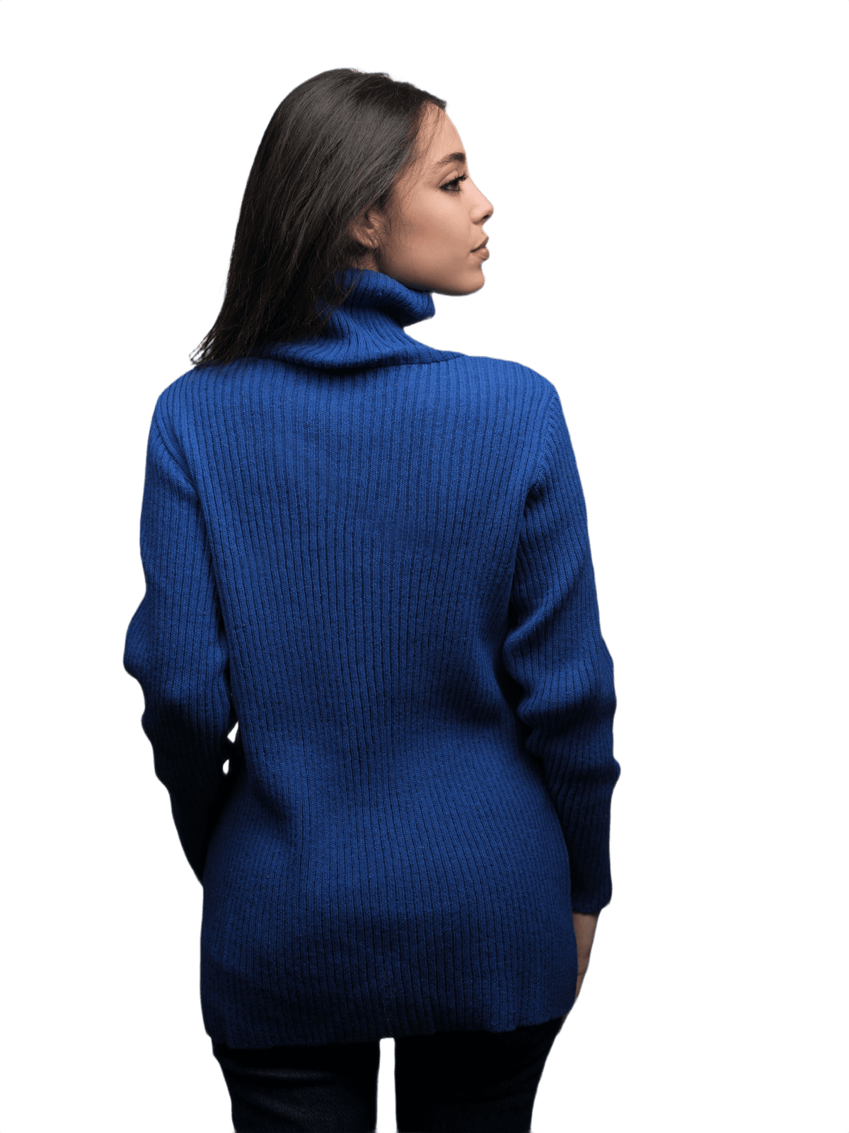 Maglia Donna Collo Alto Lana Merino Filiera Corta-1