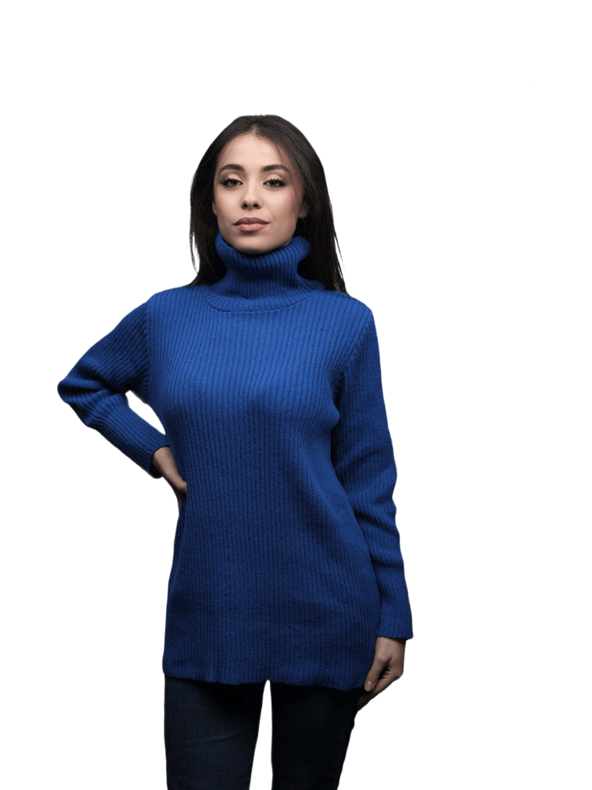 Maglia Donna Collo Alto Lana Merino Filiera Corta-0