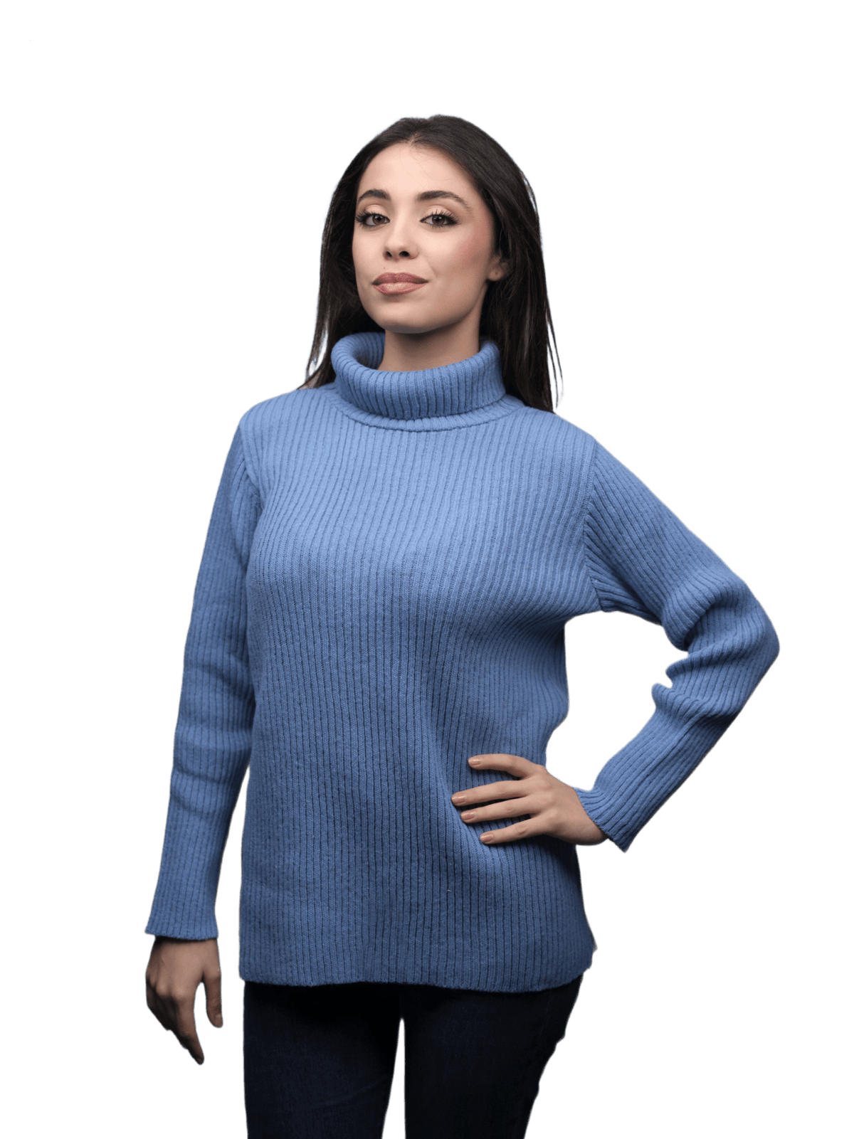 Maglia Donna Collo Alto Lana Merino Filiera Corta-4