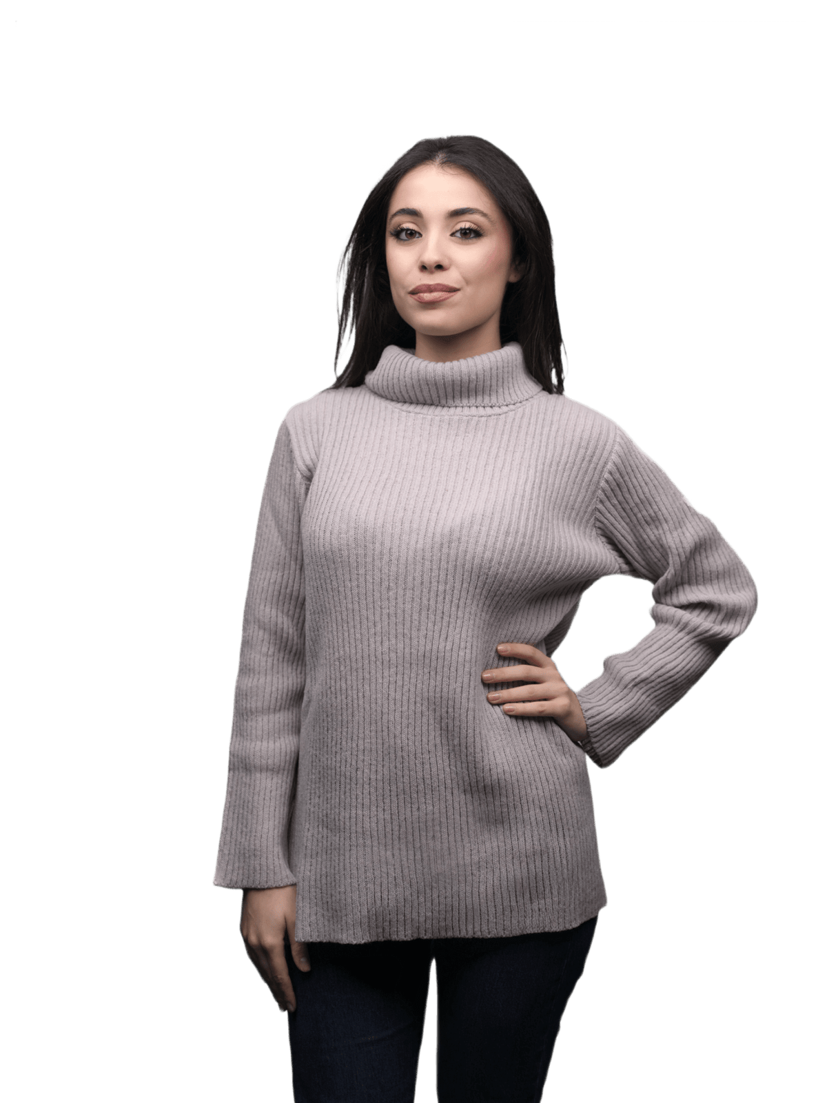 Maglia Donna Collo Alto Lana Merino Filiera Corta-6