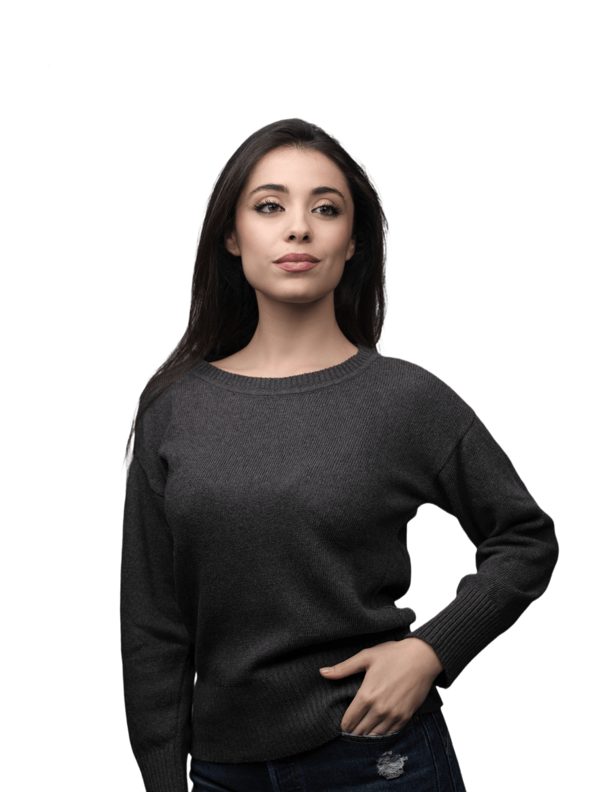 Maglia Donna Girocollo in Cotone Rigenerato-0