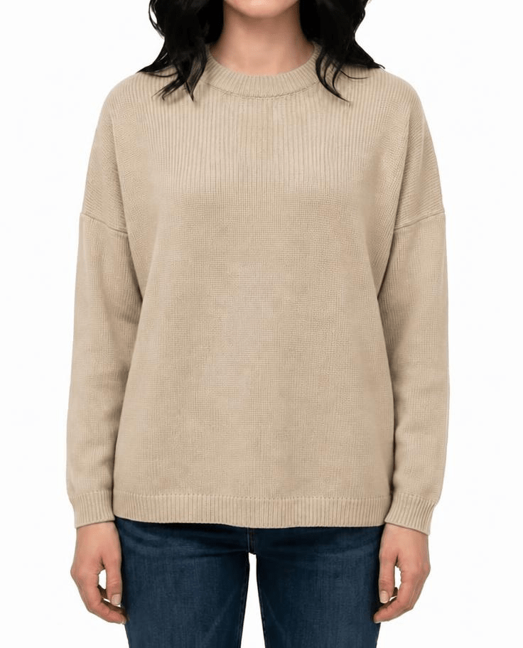Maglia Donna Over Girocollo Cashmere Rigenerato-1