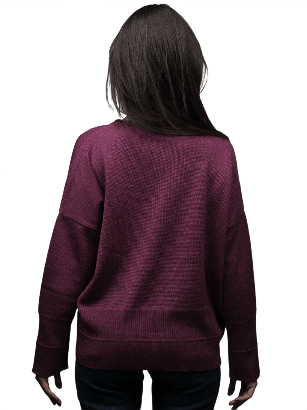 Maglia Donna Over Girocollo Lana Merino Extrafine-1