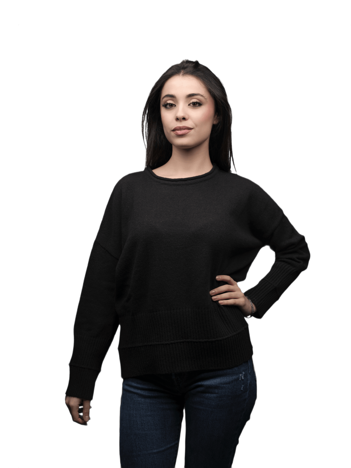Maglia Donna Over Girocollo Lana Merino Filiera Corta-7