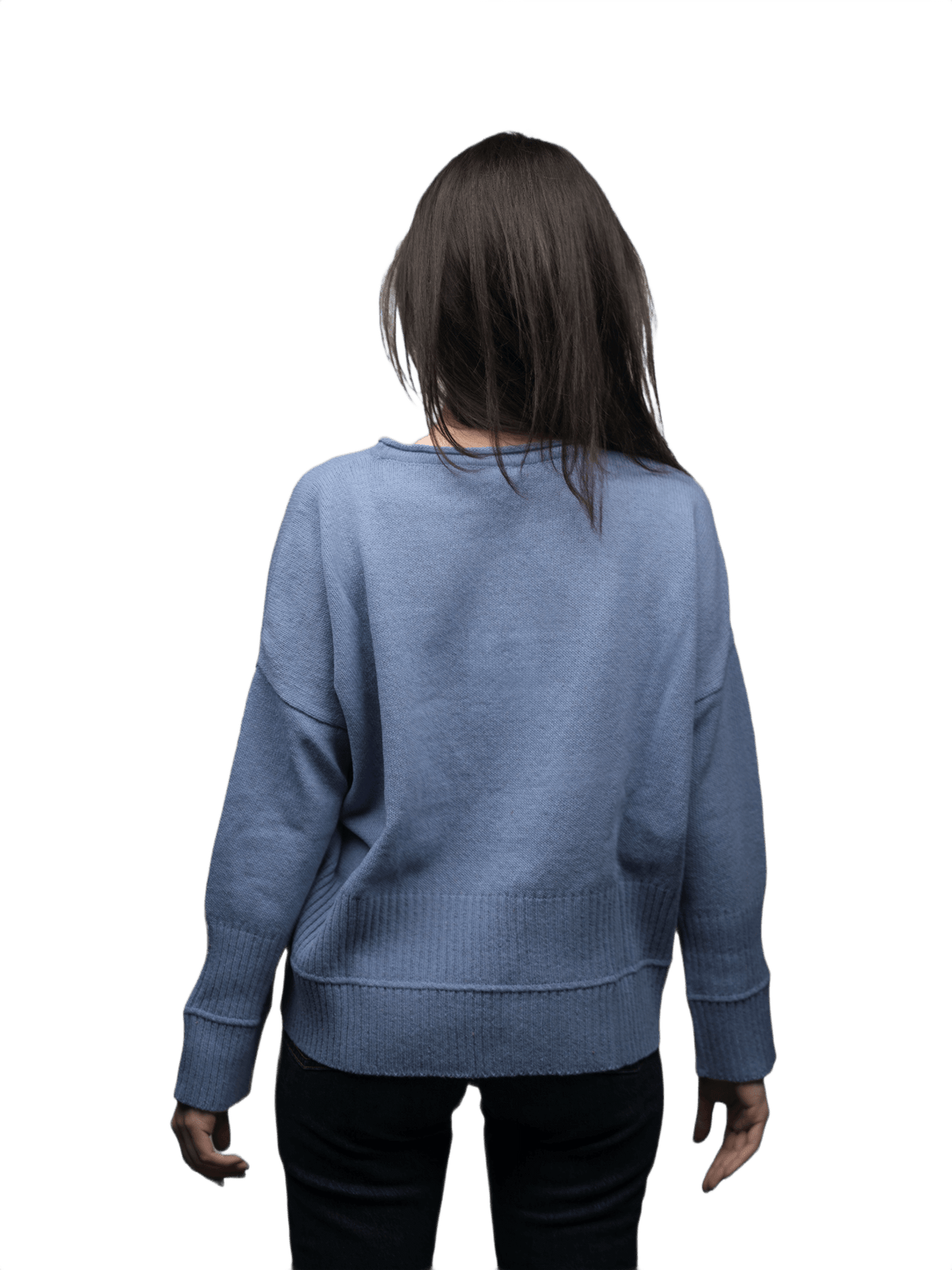 Maglia Donna Over Girocollo Lana Merino Filiera Corta-1