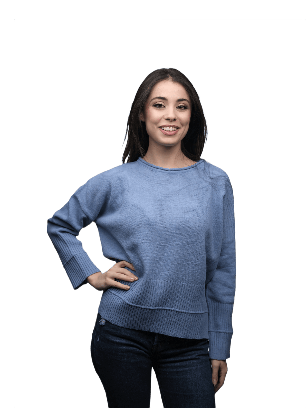Maglia Donna Over Girocollo Lana Merino Filiera Corta-0