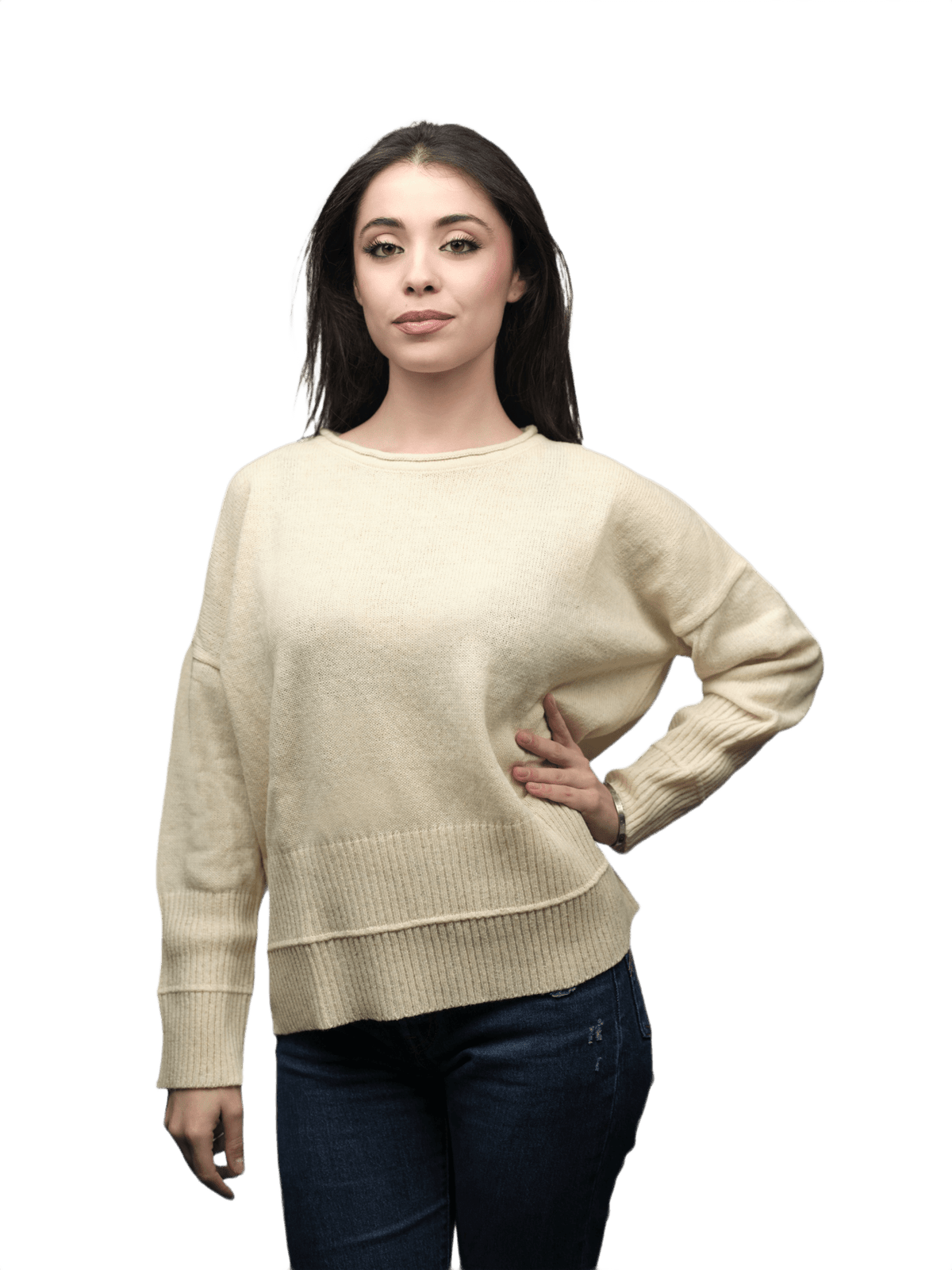 Maglia Donna Over Girocollo Lana Merino Filiera Corta-6