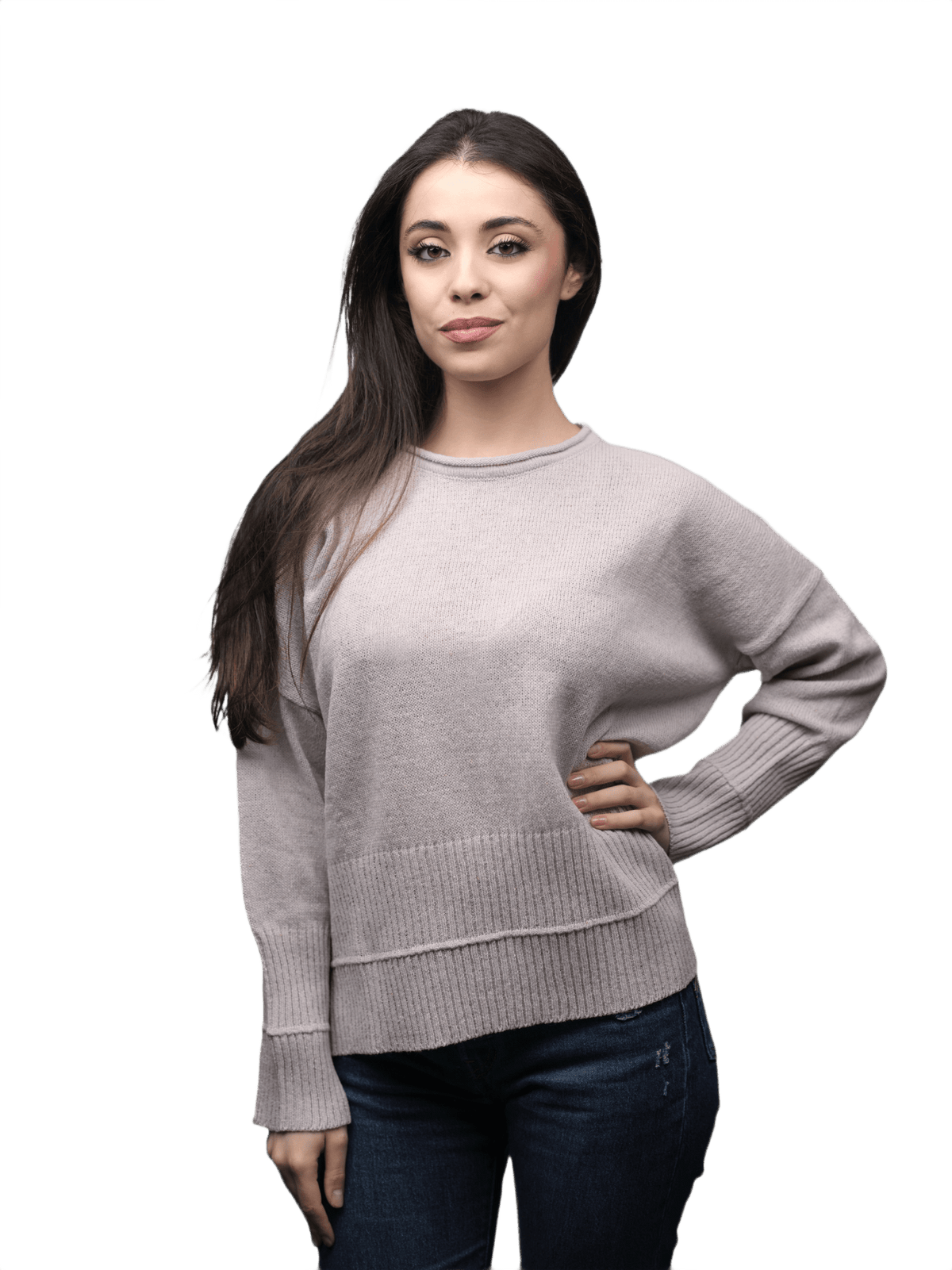 Maglia Donna Over Girocollo Lana Merino Filiera Corta-4