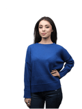 Maglia Donna Over Girocollo Lana Merino Filiera Corta-2
