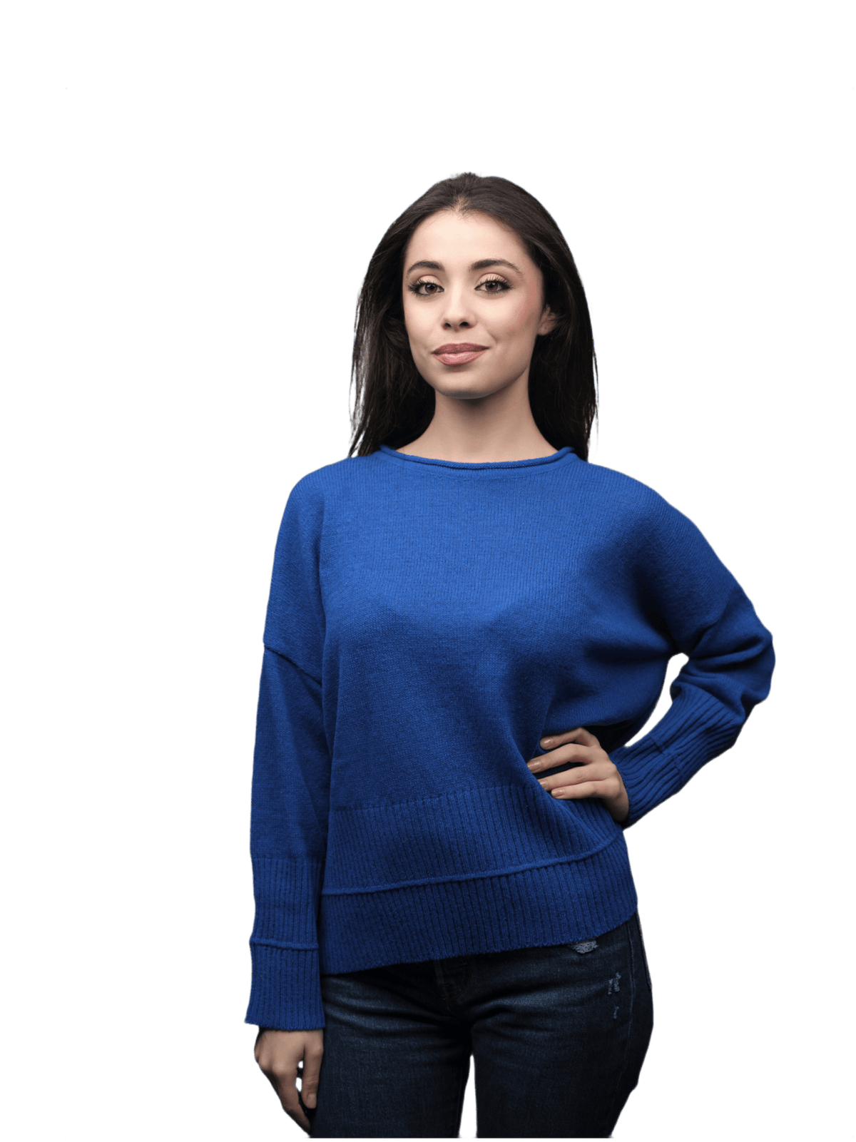 Maglia Donna Over Girocollo Lana Merino Filiera Corta-2