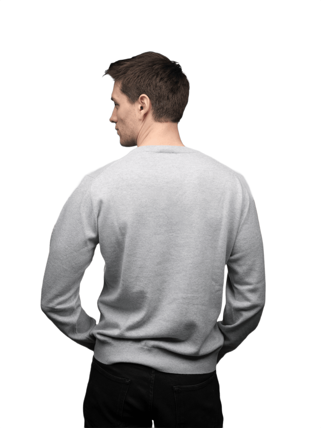 Maglia Uomo 100% Puro Cashmere Scollo a V-1