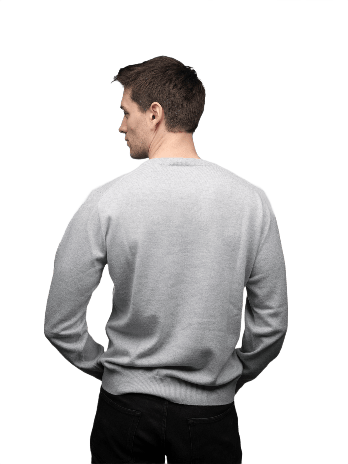 Maglia Uomo 100% Puro Cashmere Scollo a V-1