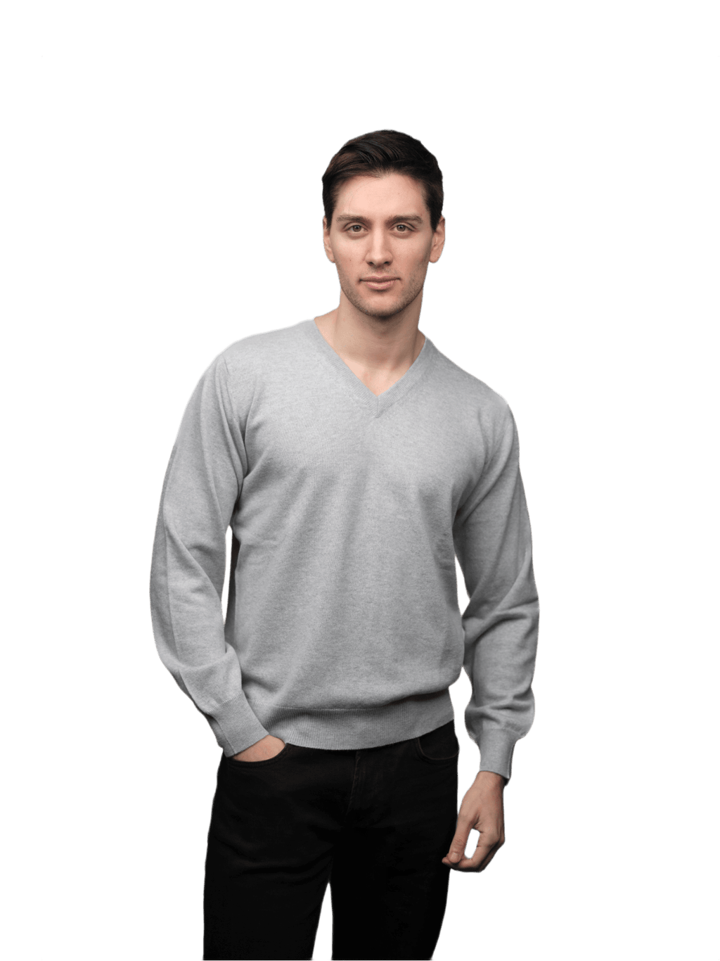 Maglia Uomo 100% Puro Cashmere Scollo a V