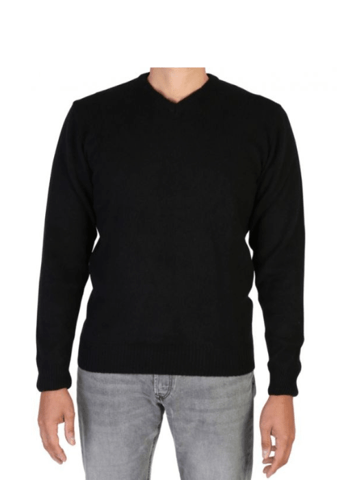 Maglia Uomo Collo a V in Cashmere Rigenerato-0