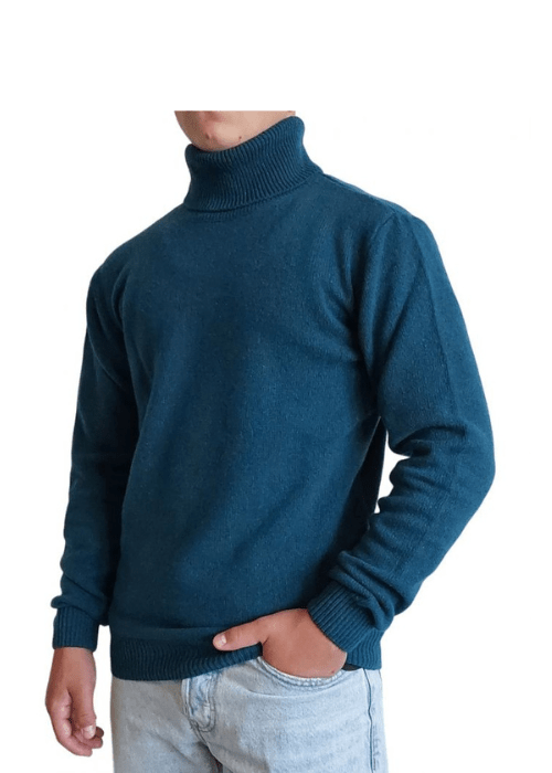 Maglia Uomo Collo Alto Cashmere Rigenerato-0