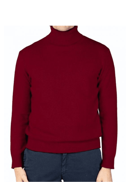 Maglia Uomo Collo Alto Cashmere Rigenerato-1