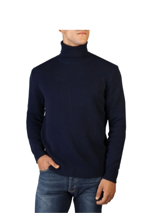 Maglia Uomo Collo Alto Cashmere Rigenerato-3
