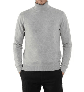 Maglia Uomo Collo Alto Cashmere Rigenerato Finezza 12