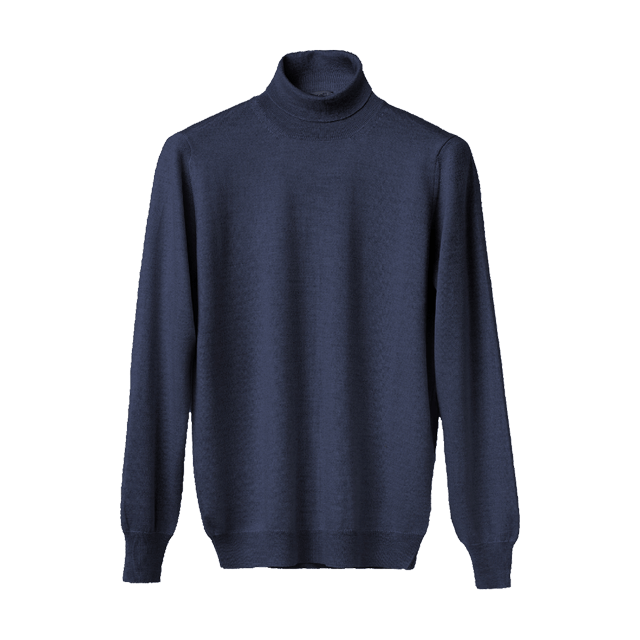 Maglia Uomo Dolcevita Cashmere Uomo, Seta e Lana Merino