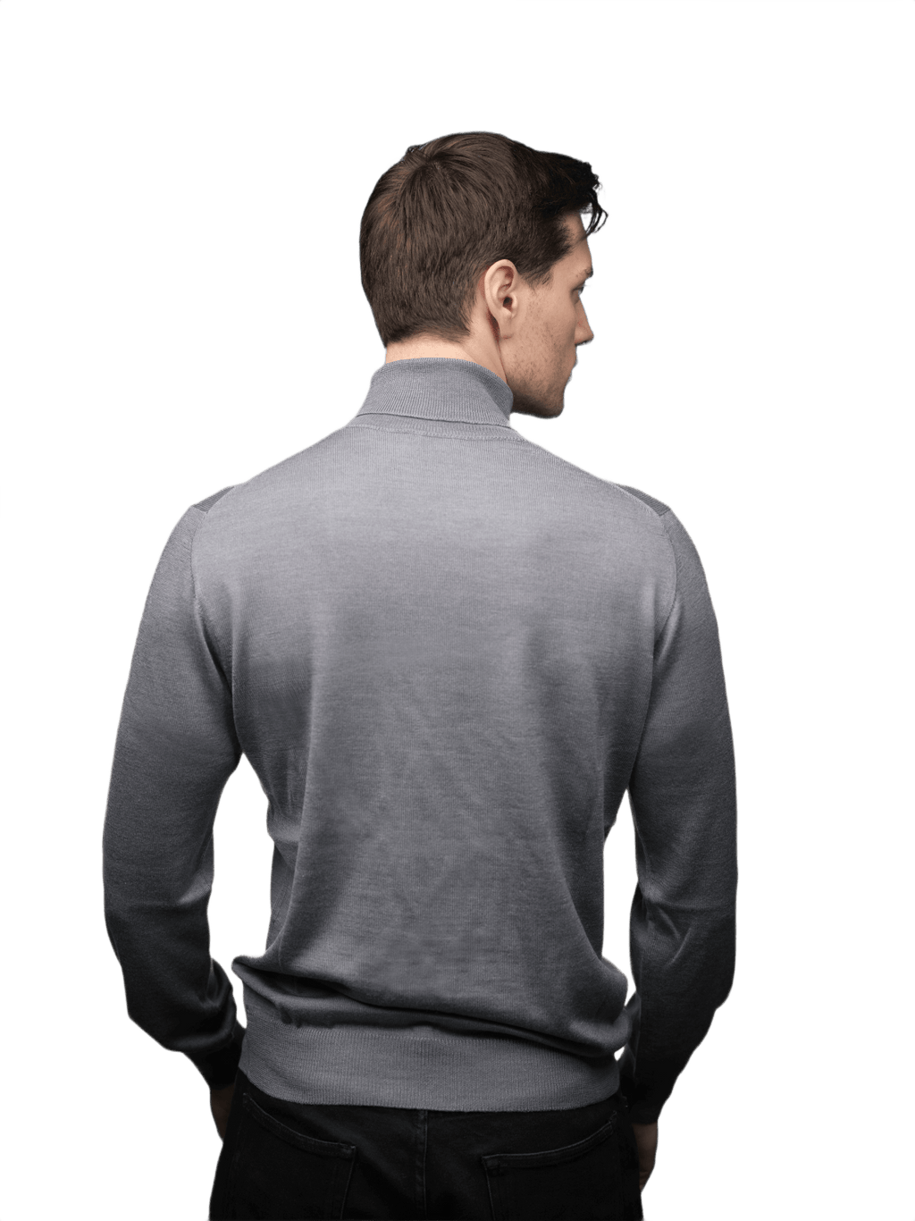 Maglia Uomo Dolcevita Cashmere Uomo, Seta e Lana Merino