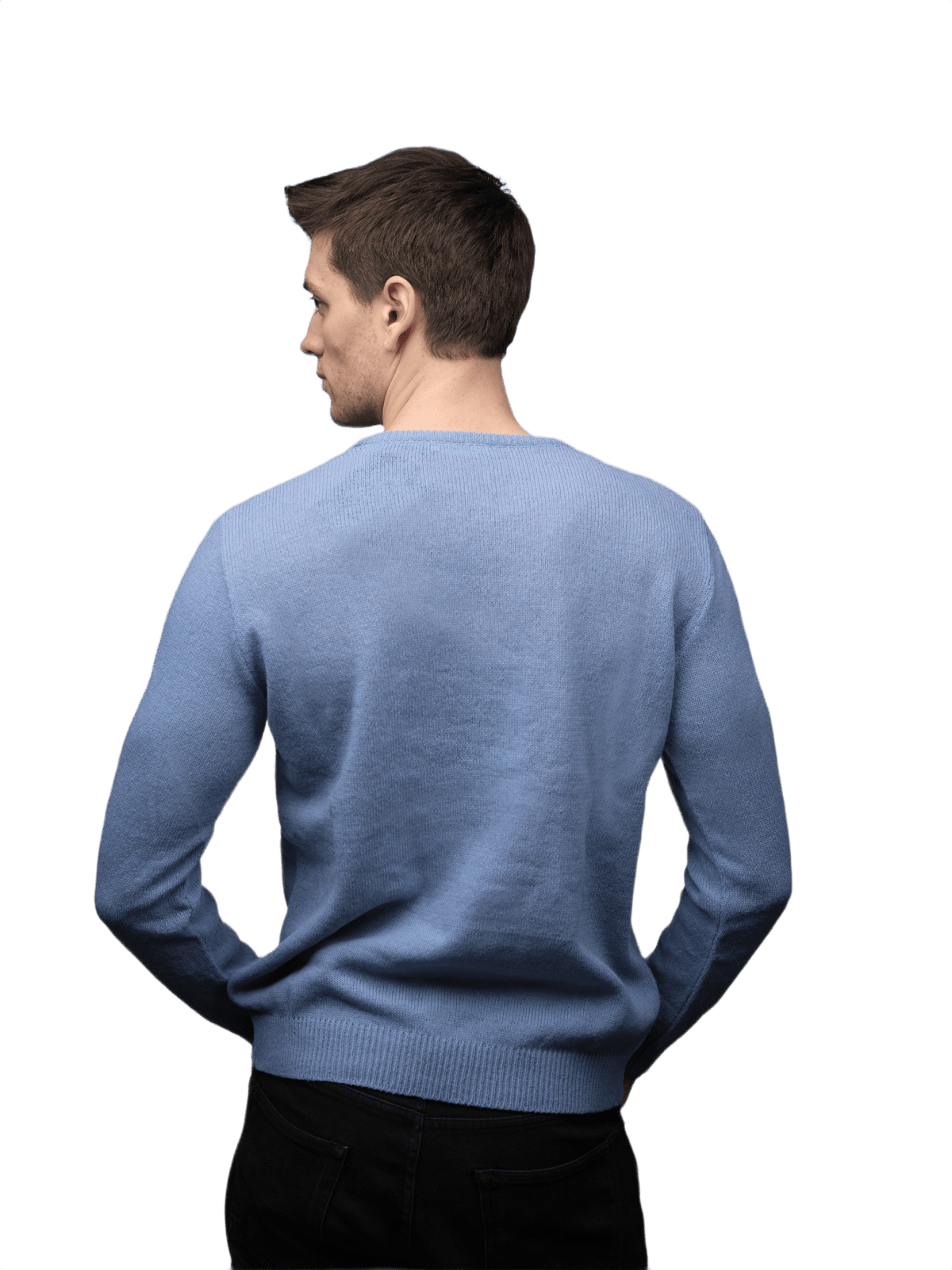 Maglia Uomo Lana Merino Girocollo Filiera Corta