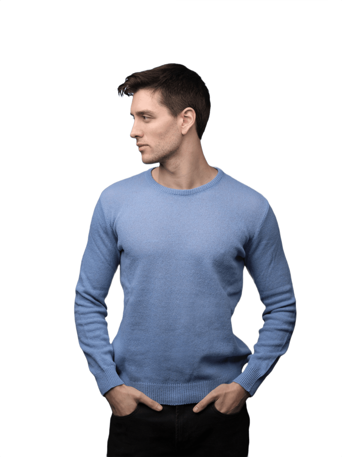 Maglia Uomo Lana Merino Girocollo Filiera Corta