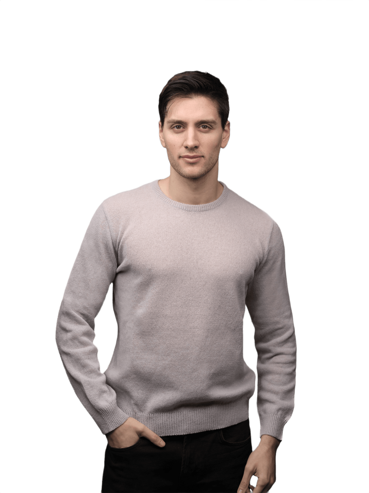 Maglia Uomo Lana Merino Girocollo Filiera Corta
