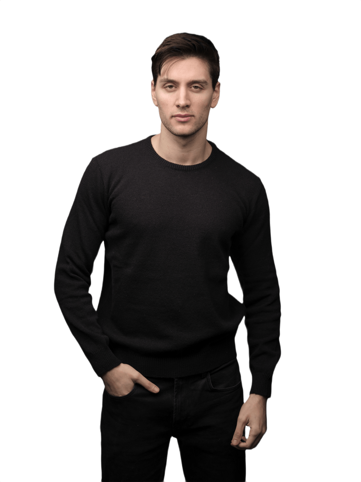 Maglia Uomo Lana Merino Girocollo Filiera Corta