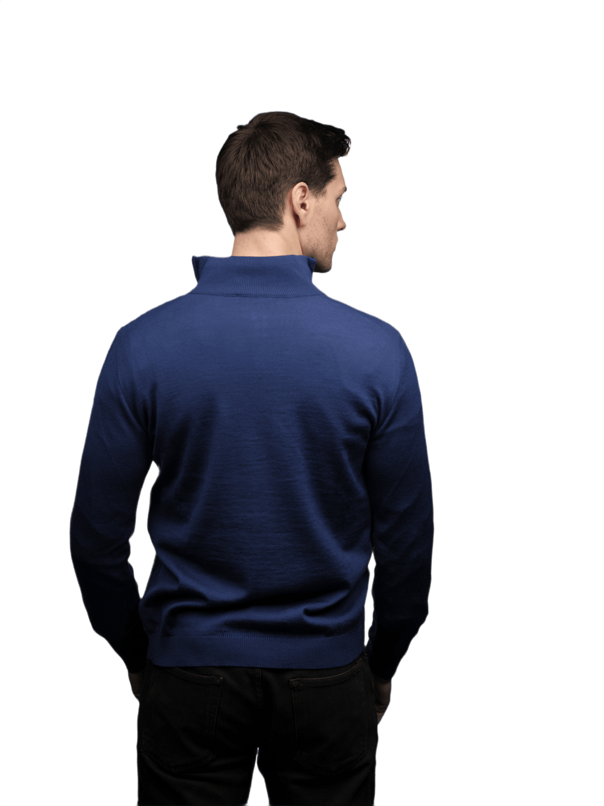 Maglia Uomo Mezza Zip in Lana Merino-1