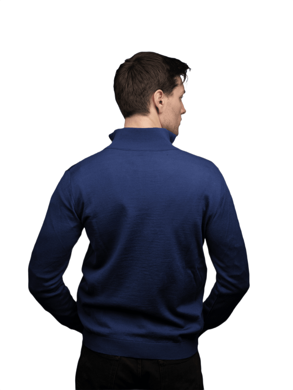 Maglia Uomo Zip Intera in Lana Merino-1