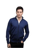 Maglia Uomo Zip Intera in Lana Merino-0