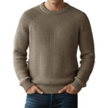 Maglione girocollo uomo a coste in Cashmere Rigenerato-0