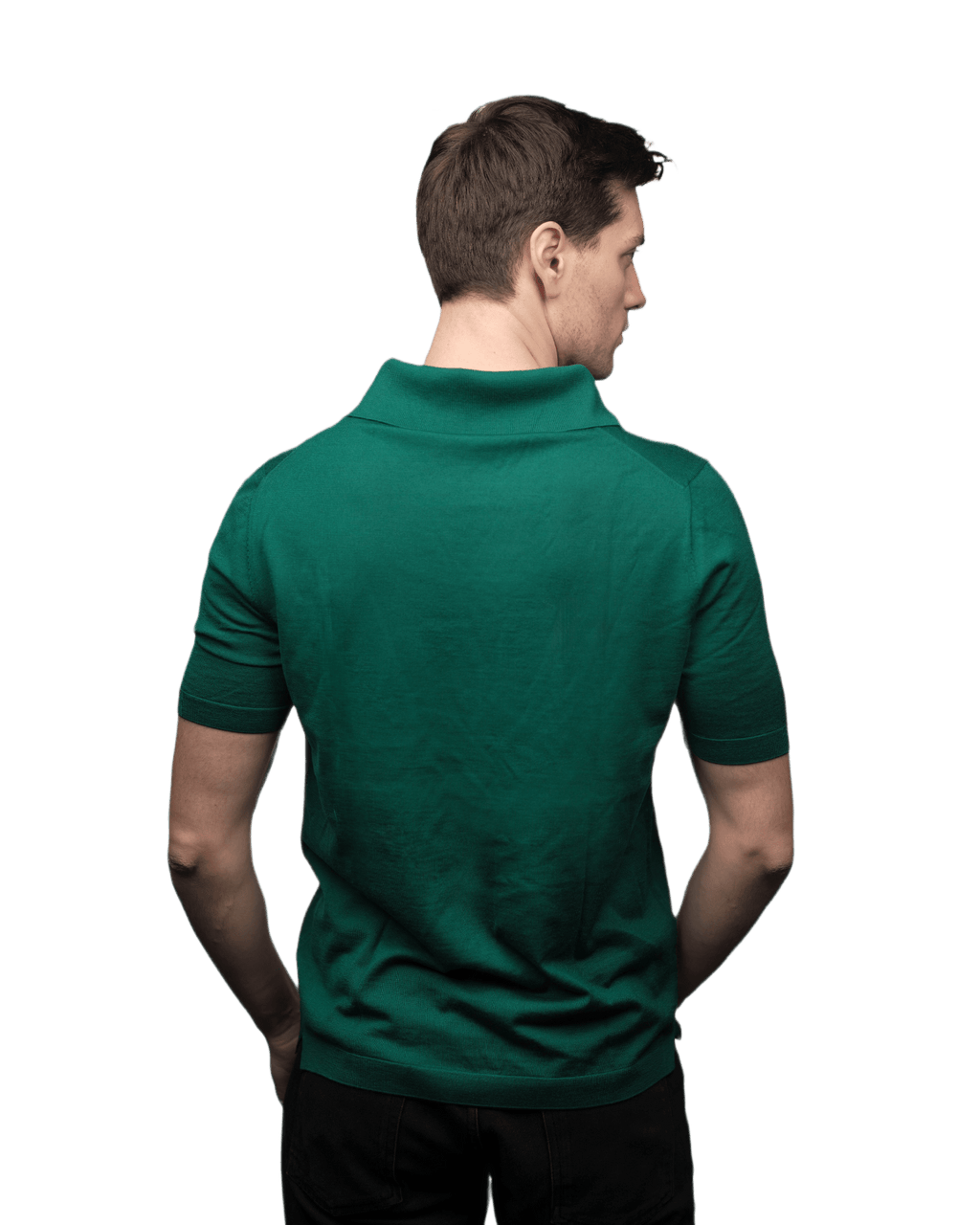 Polo Uomo Maniche Corte Pura Lana Merino Extrafine