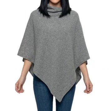 Poncho Donna in 100% Cashmere Rigenerato-0