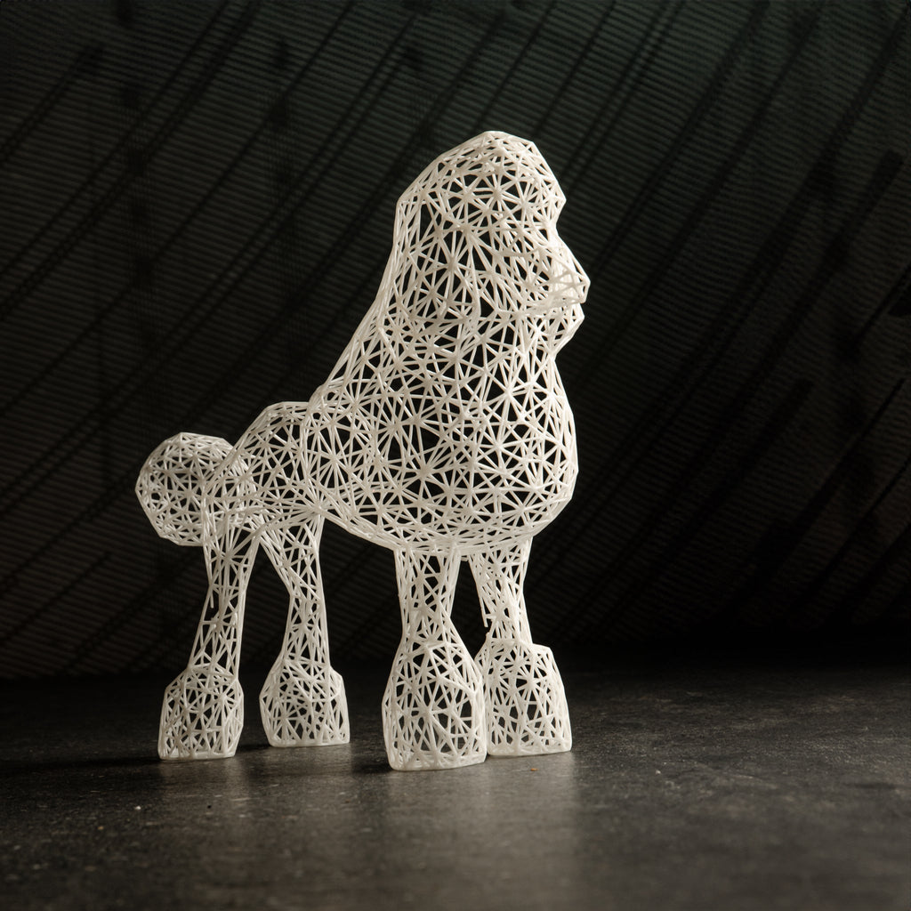Elegant Wire Poodle Sculpture – Modern Dog Decor for Home and Office-4